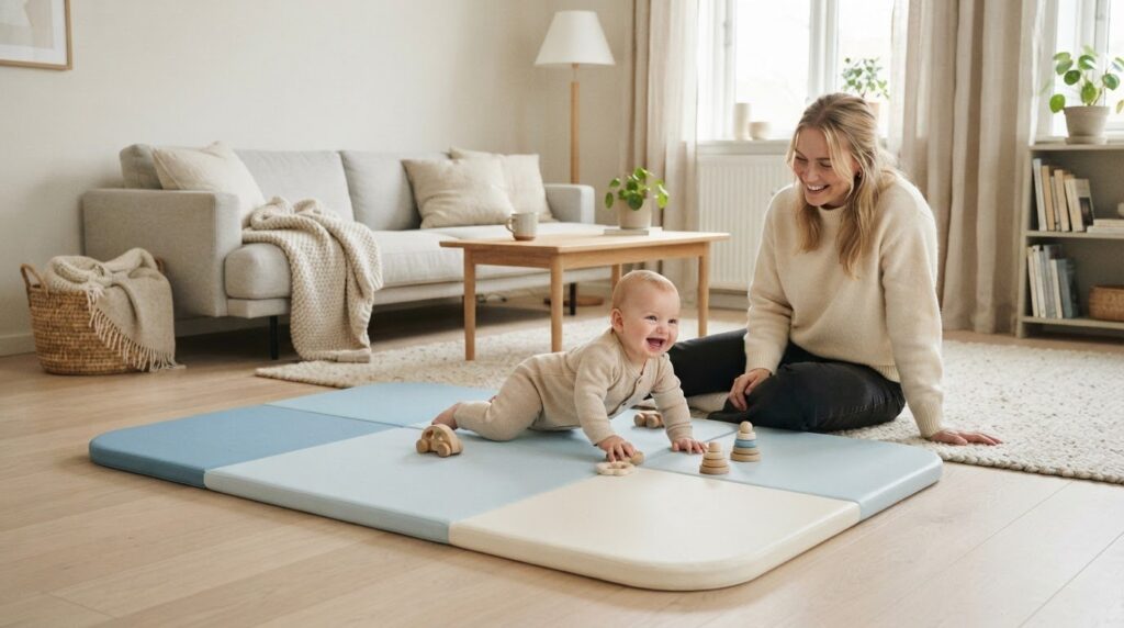 Skridsikkert legetæppe: Den ultimative guide til sikker leg og komfort i 2026
