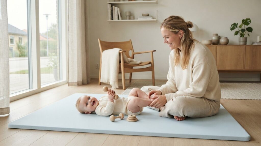 Sådan skaber du et roligt legeområde for baby
